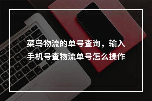 菜鸟物流的单号查询，输入手机号查物流单号怎么操作