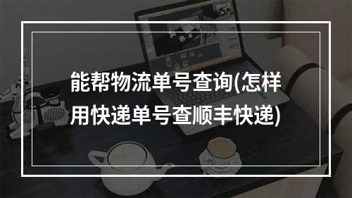 能帮物流单号查询(怎样用快递单号查顺丰快递)